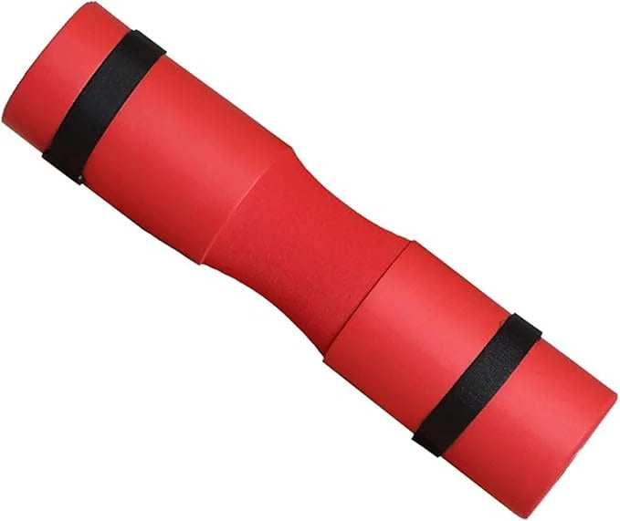 Barbell Pad for Squats black and red color design