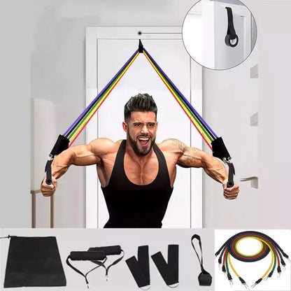 Resistance Bands Set for Home Gym full kit view