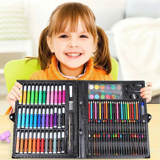 Art Set for Kids full case with pencils and markers