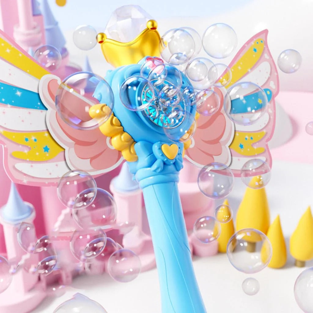 Bubble Wand Toy for Kids used at an outdoor birthday party