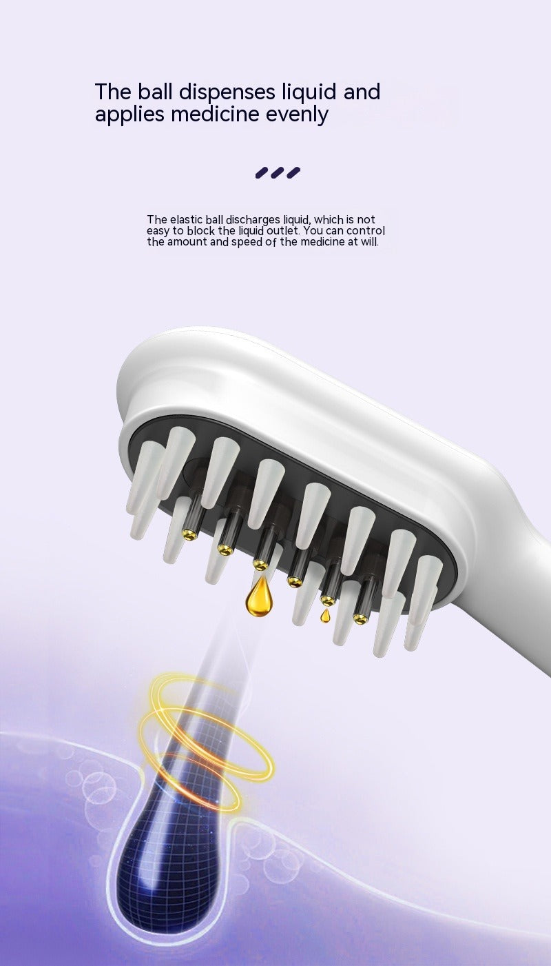 Electric Head Massager Magnetic Therapy Hair Growth Comb Blue Red Light Scalp Massage Brush Relieve Fatigue Pressure LED Display