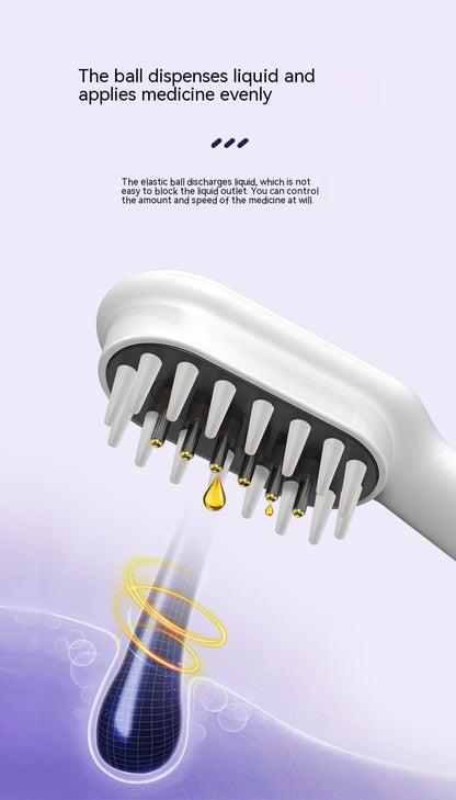 Electric Head Massager Magnetic Therapy Hair Growth Comb Blue Red Light Scalp Massage Brush Relieve Fatigue Pressure LED Display