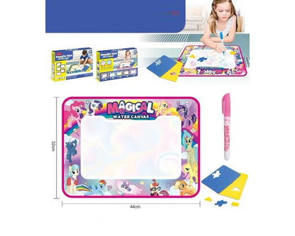 magical water canvas mat with pens