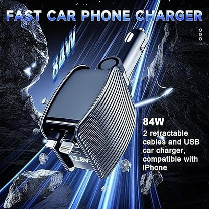  retractable car charger side view
