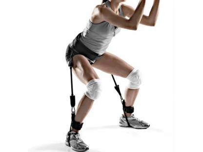 Vertical Jump Trainer ankle straps close-up view