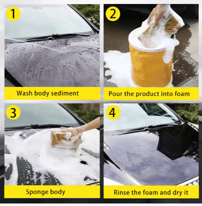 Car Wash Shampoo 1L bottle label close-up