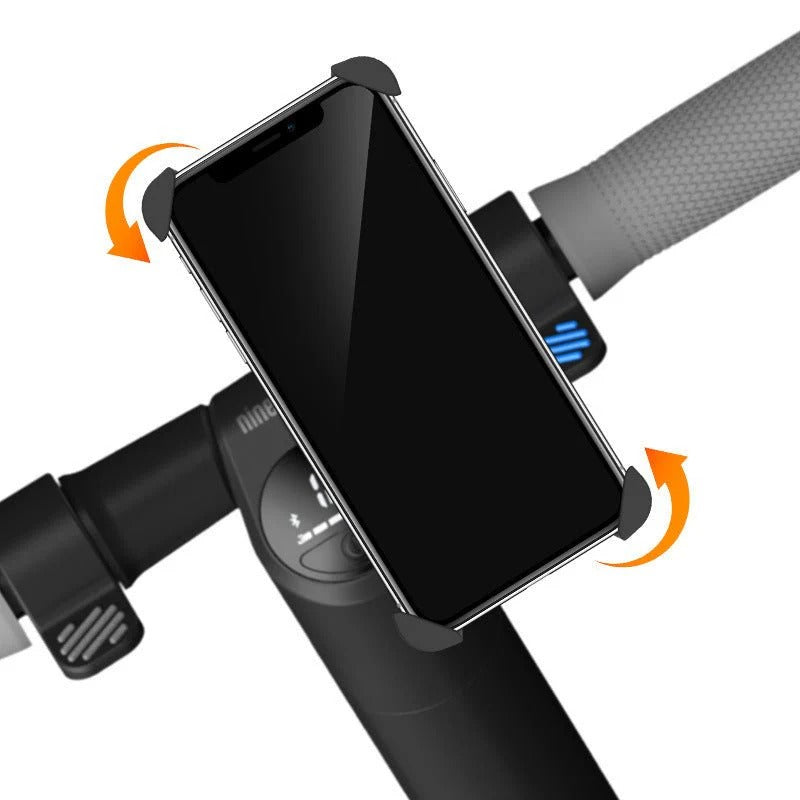 Bike Phone Holder Mount attached to handlebar