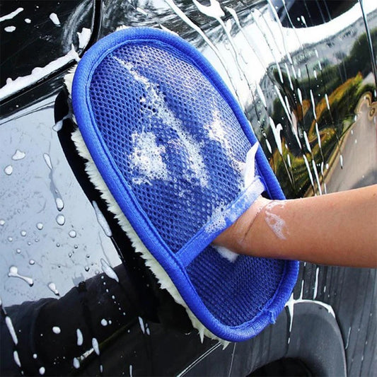 Car Wash Mitt Microfiber Glove full product view