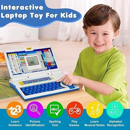 Kids English Learning Laptop child using the toy