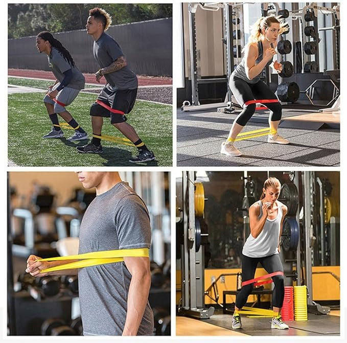  exercise resistance belt colors set