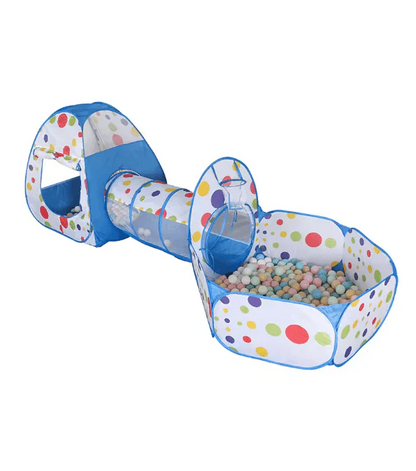 Indoor Outdoor Play Tunnel for Kids colorful design close-up