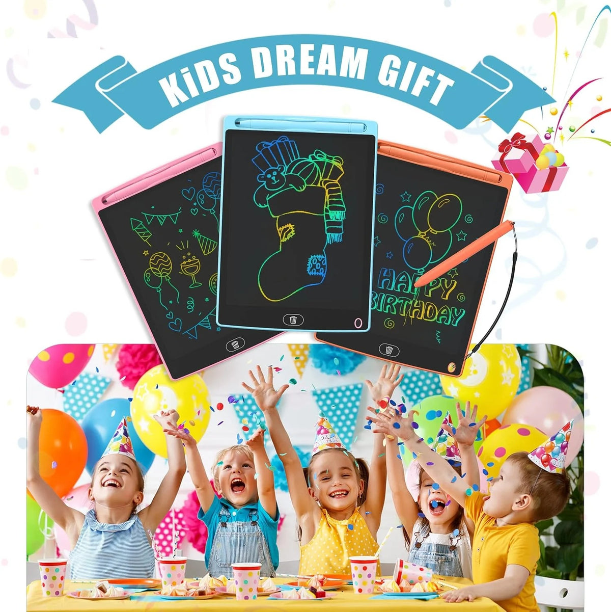  lcd writing tablet for kids stylus pen