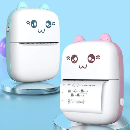 Portable Mini Pocket Printer connected via Bluetooth
