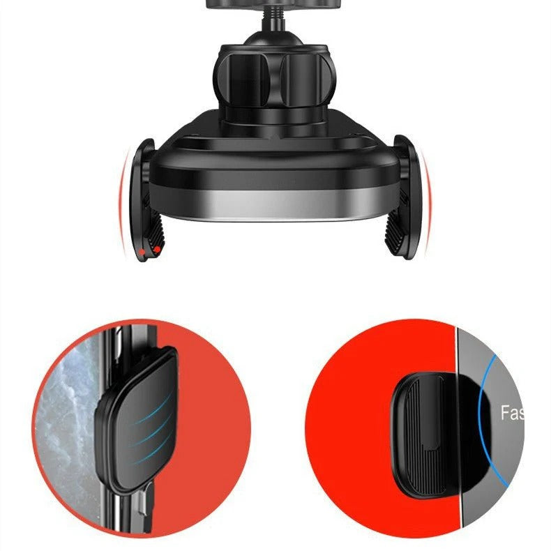 wireless car charger mount in car