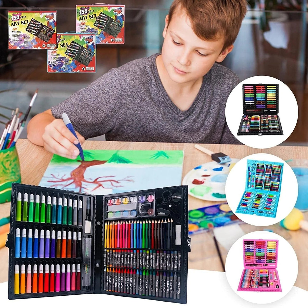 Art Set for Kids child drawing and coloring