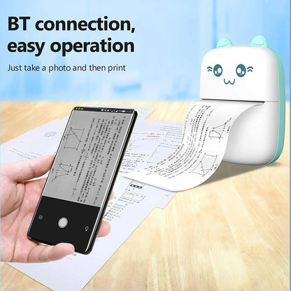 Portable Mini Pocket Printer printing a photo
