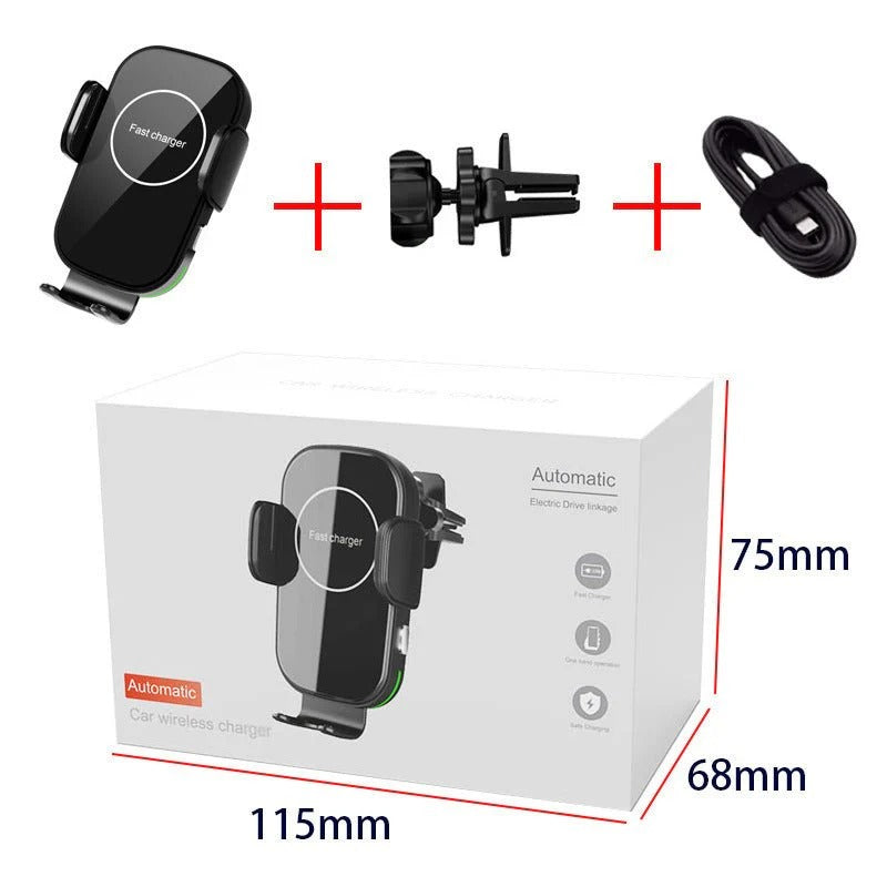 wireless car charger mount side view