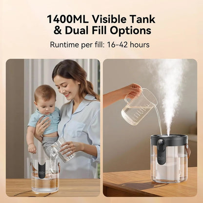 Dual-Spray Portable Humidifier