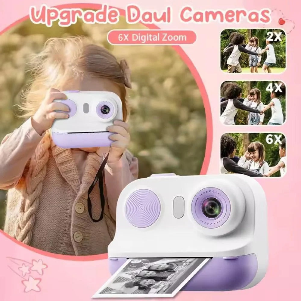 kids instant print camera strap design