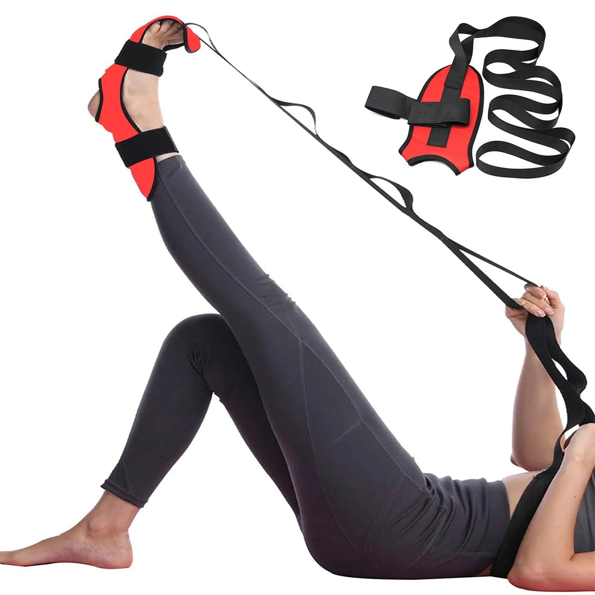 Plantar Fasciitis Stretching Strap being used during workout