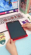 lcd writing tablet for kids in hand