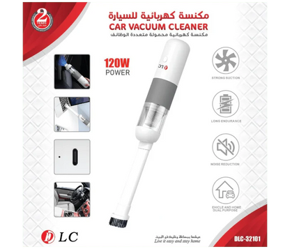 portable car vacuum cleaner in use