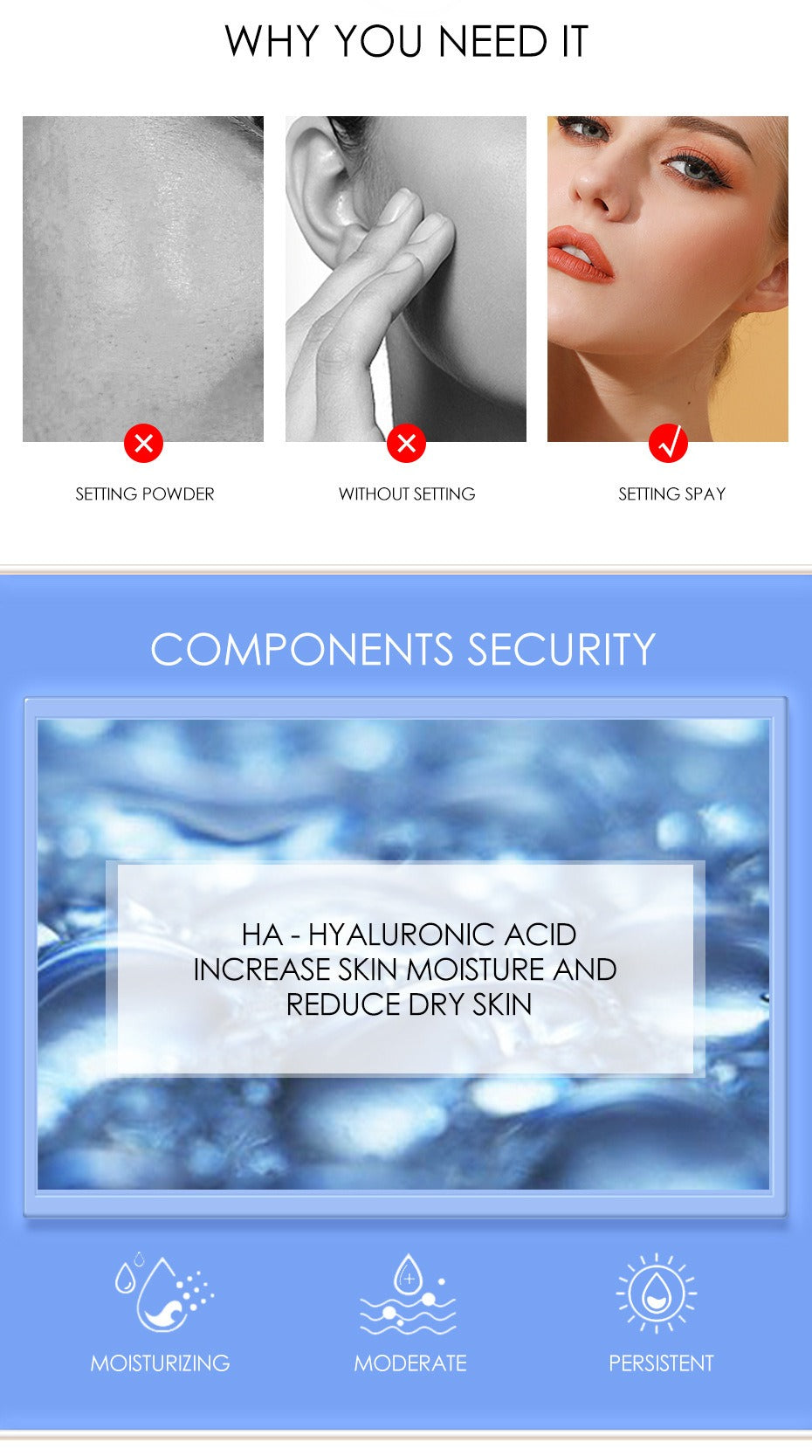 Makeup Mist Spray Long Lasting Smear-proof Makeup